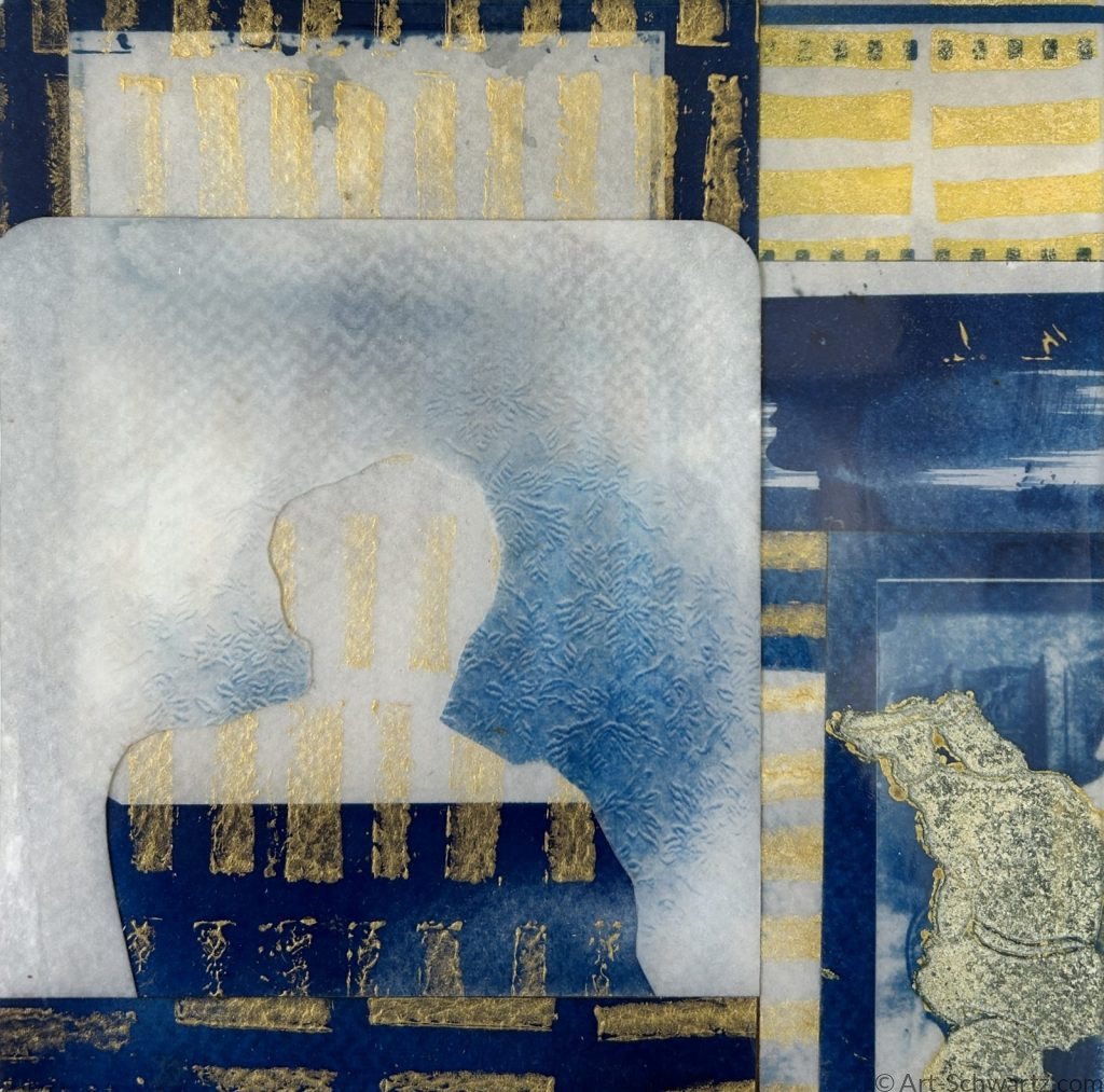 Thekla Schwartz, Histoire II, cyanotype, 15 x 15 cm