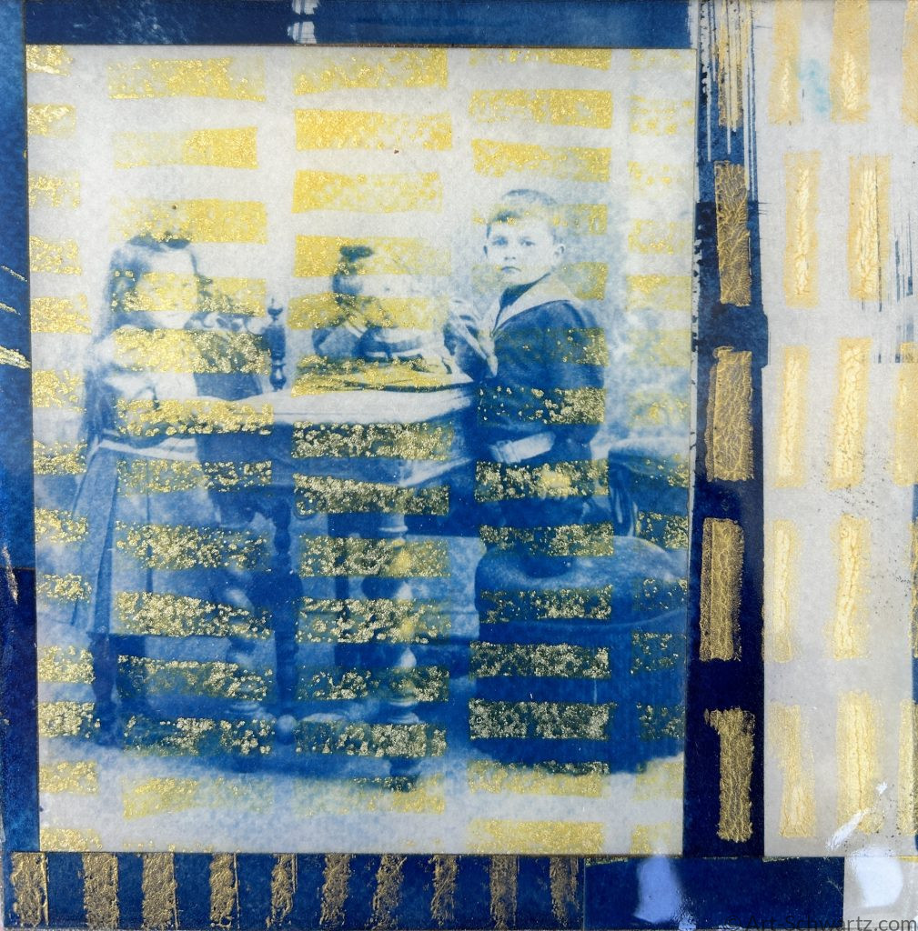 Thekla Schwartz, Histoire IV, cyanotype, 15 x 15 cm