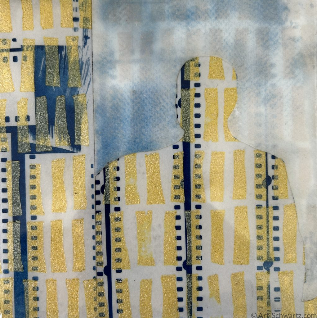 Thekla Schwartz, Histoire V, cyanotype, 15 x 15 cm