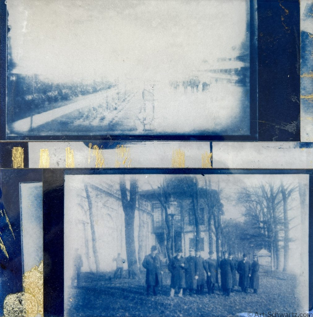 Thekla Schwartz, Histoire VI, cyanotype, 15 x 15 cm