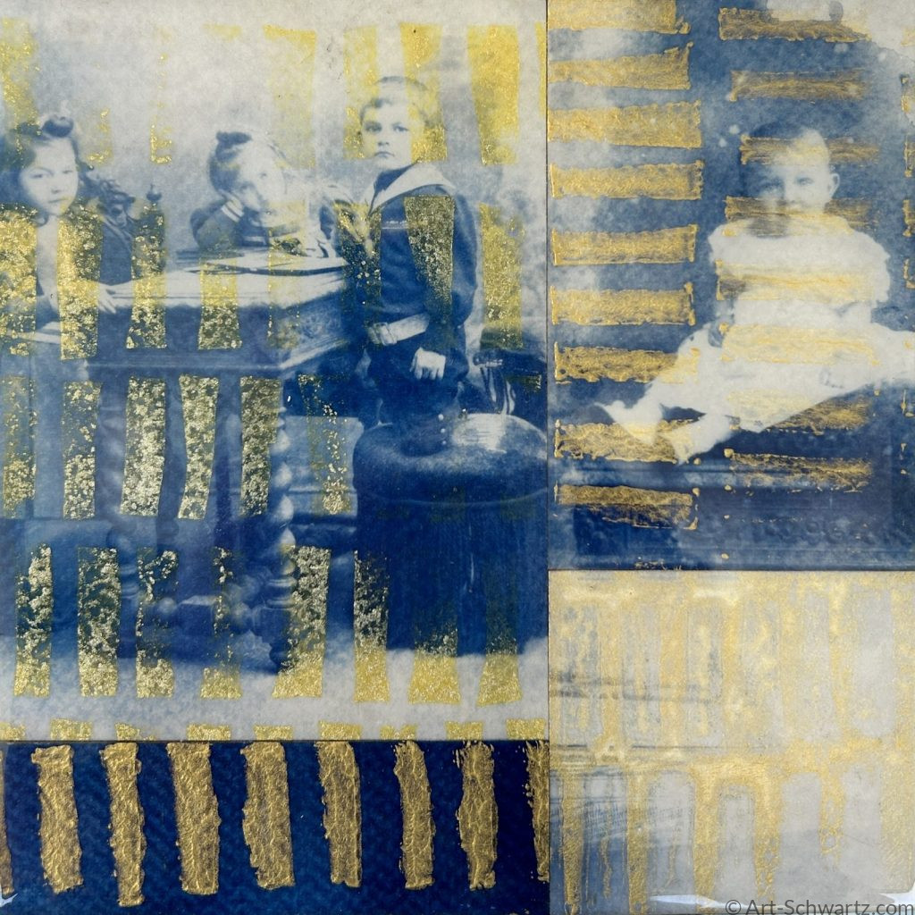 Thekla Schwartz, Histoire VII, cyanotype, 15 x 15 cm