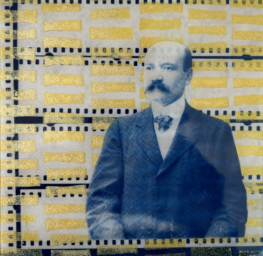 Thekla Schwartz, Histoire VIII, cyanotype, 15 x 15 cm