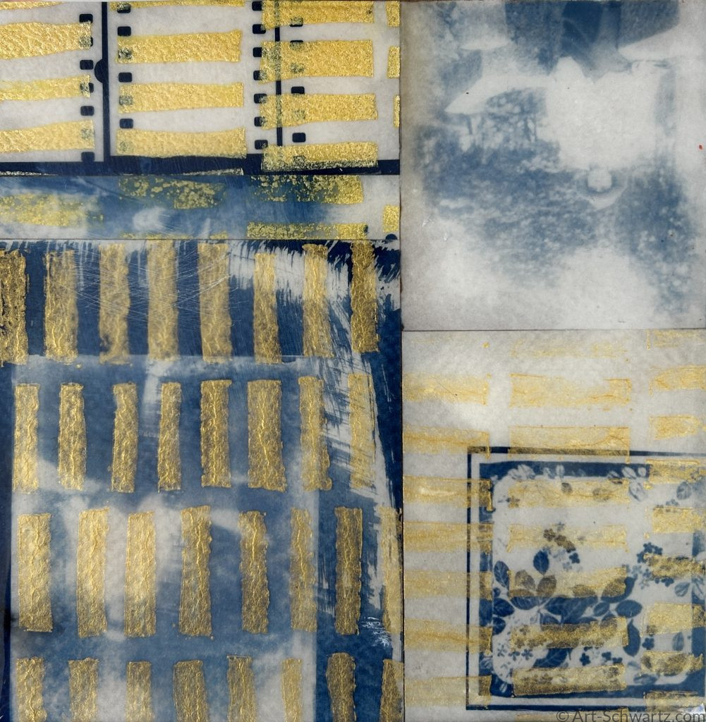Thekla Schwartz, Histoire X, cyanotype, 15 x 15 cm
