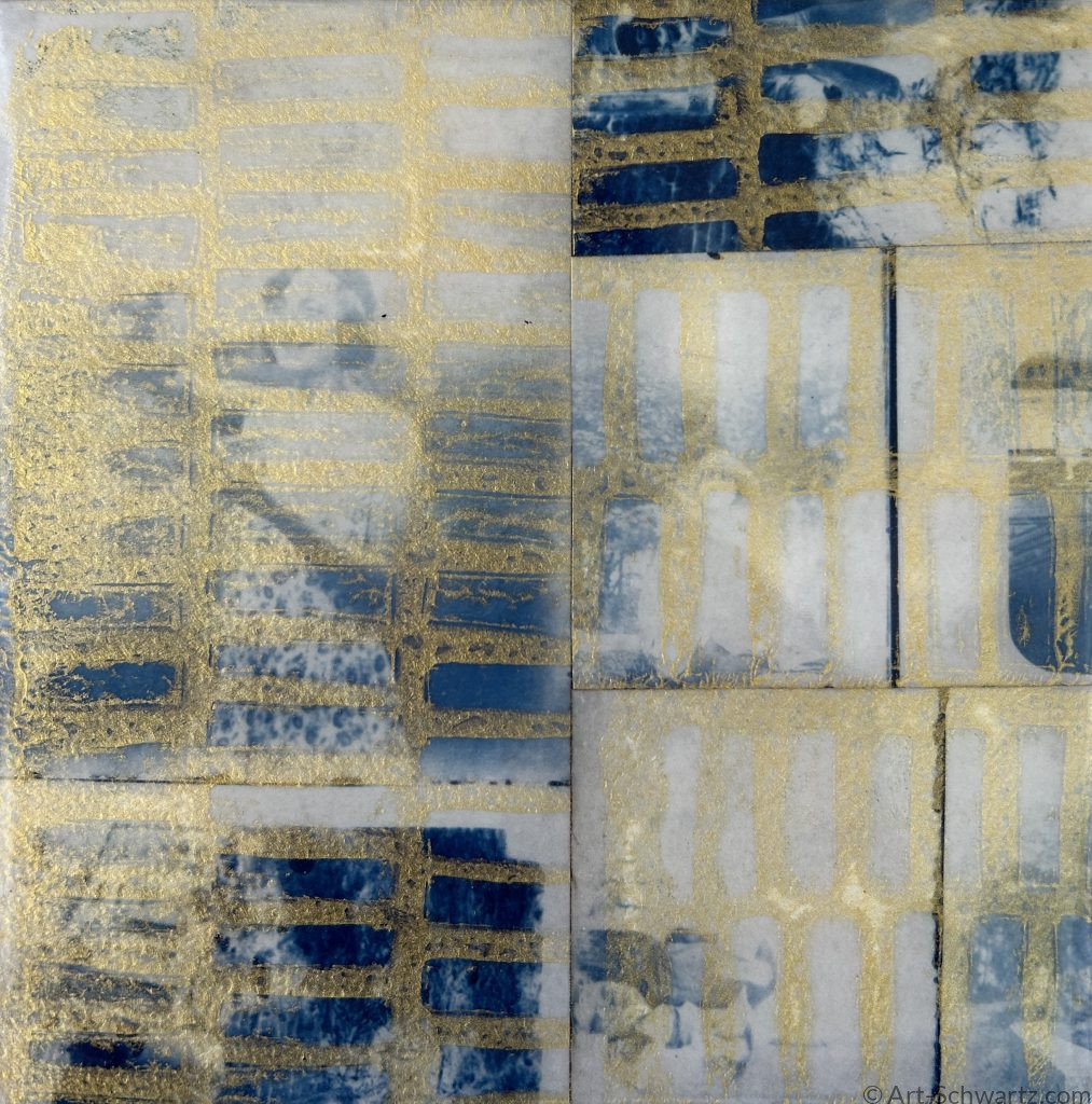 Thekla Schwartz, Histoire XI, cyanotype, 15 x 15 cm