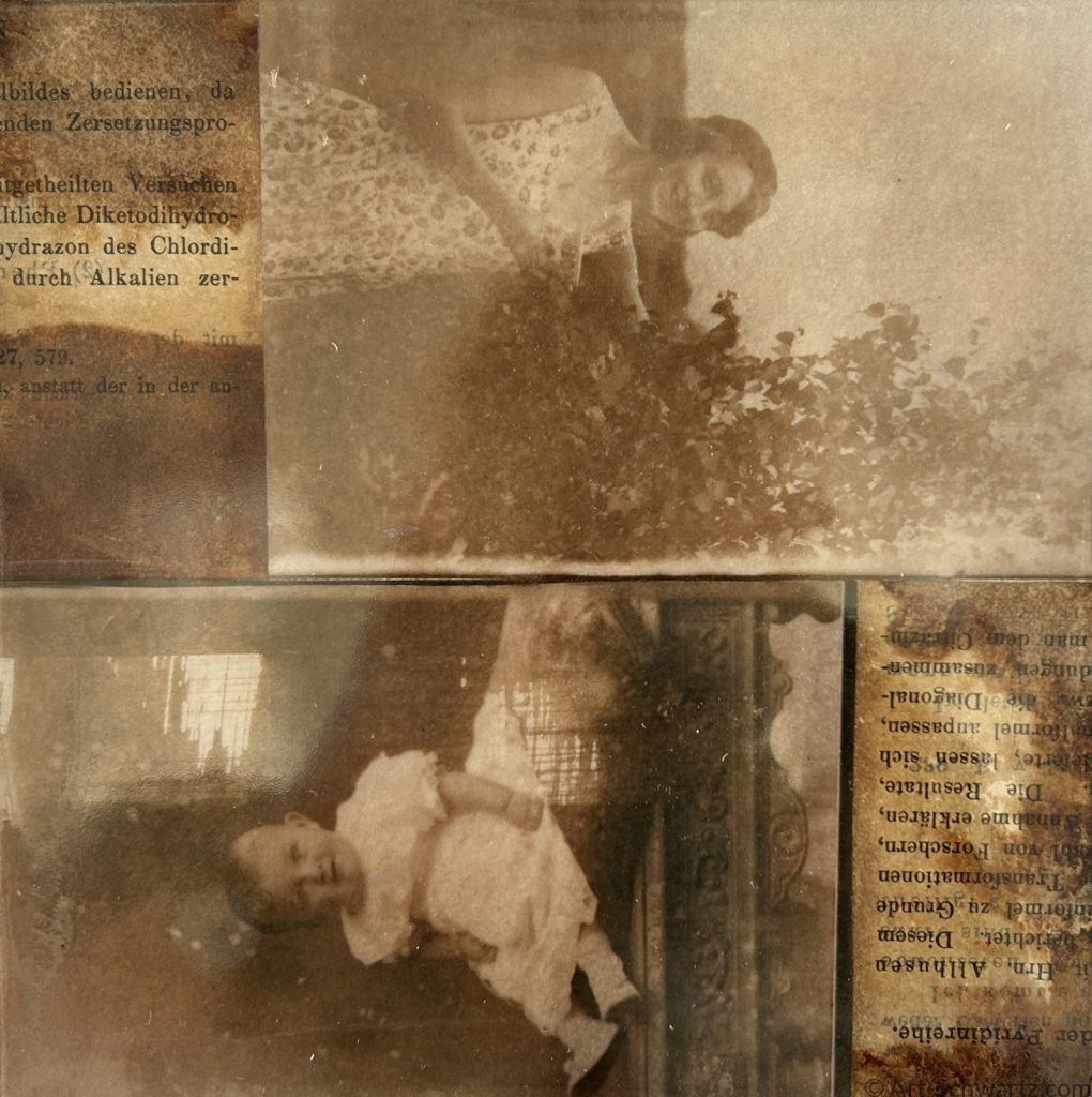 Thekla Schwartz, Histoire XIV, cyanotype, 15 x 15 cm